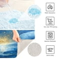 thumbnail image 6 of IAUYY 24x16 Inch Bath Mat Thick Soft Plush Shower Mat TPR Backing Material Non Slip Bath Mats for Bathroom for Tub Shower Hotel A Meteor Falls The Sea, 6 of 9