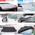 thumbnail image 6 of Car Windshield Cover for Ice and Snow,Magnetic Car Windshield Snow Cover,Winter Frost Guard Car Window Covers Snow Shield Ice Cover & 4-Layer,Anti-UV for Most Cars SUV,Truck, 6 of 7