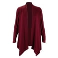 thumbnail image 3 of Spencer Women's Draped Front Open Cardigan Casual Long Sleeve Lightweight Cardigan Sweaters Solid Color Outerwear S-2XL, 3 of 9