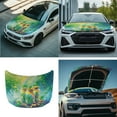 thumbnail image 7 of Yuyamidu Green Leaf Auto Side Mirror Wrap with Front Hood Cover for Cars Sedans 3 Pack Rainbow Side View Mirror Cover Car Hood Cover Wrap St. Patrick's Day Vehicle Exterior Accessories, 7 of 7