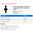 thumbnail image 2 of HVAC Control Vacuum Check Valve - Compatible with 2004 - 2007 Jeep Liberty 2005 2006, 2 of 2