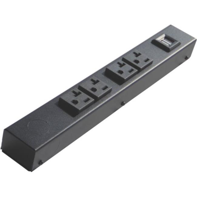 X1 HTU104V 12 in. 20A, 4 Outlets Hardwired Power Strip with USB