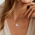 thumbnail image 3 of Beautlace 925 Sterling Silver Moon Star Birthstone Necklace,Natural Pearl Pendant Necklace Jewelry,Birthday Christmas Anniversary Gift for Women/Mom/Wife, 3 of 12