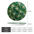 thumbnail image 2 of Yiaed Thorns Of Macro Cactus Print Bone China Decorative Plate Ceramic Dinner Plates Art Crafts with Display Stand-8in, 2 of 6