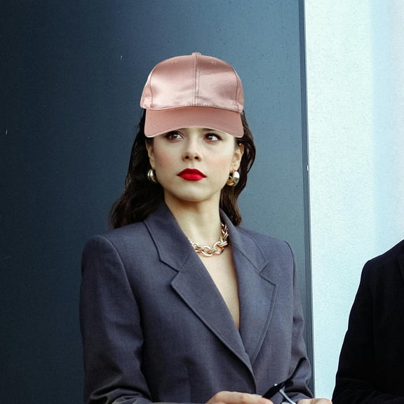 Raindrops  Solid Color Satin Baseball Cap Men and Women Student