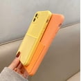 thumbnail image 3 of Color Wallet Phone Case Compatible with iPhone X/Xs, Simple Design, Handmade Purse Protective Business Case Hard Back Covers (Orange, iPhone X/Xs), 3 of 14