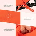 thumbnail image 3 of ZYPPP Patio Chaise Lounge Cushion, 72" x 22" x 4" Lounge Chair Cushion, Tufted Lounger Cushion with 4 String Ties, Thickened Waterproof and Oil-Proof, for Terrace, Poolside Outdoor Indoor-Orange, 3 of 10