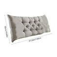 thumbnail image 7 of InsCrazy Headboard Pillow for Bed, Full Size Bedside Cushion for Bedroom, Soft Seat Cushion for Bed Chair Seat Sofa and Couch 48inches, 7 of 7