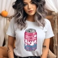 thumbnail image 2 of Burble Boo Pop T-Shirt | Cute Soda Can Ghost Drink Pastel Halloween Tee, Black, Size 3XL, 2 of 6