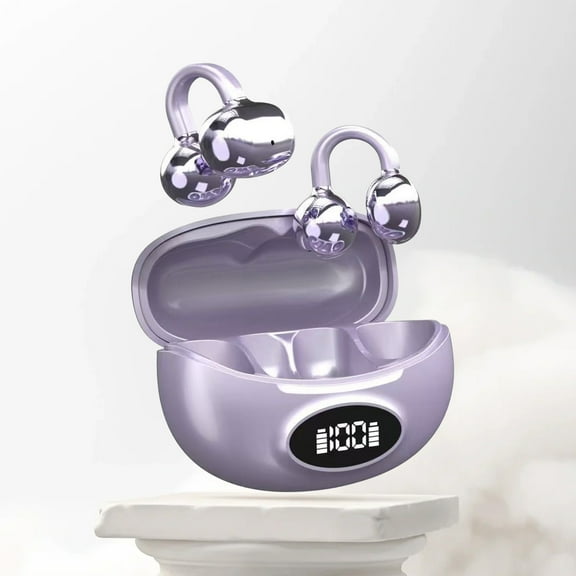 Vggrvlo 2025 Newest Open Ear Headphones with Microphone for Call Clip Wireless Earbuds Android and ios compatible Bluetooth 5.4 Wireless Headphones for Children Teens Boys Girls