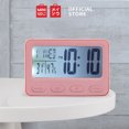 thumbnail image 2 of MINISO LCD Alarm Clock with Light, Pink, 10.5x3.2x7.2cm, 2 of 5