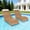Teak, variant on FOOWIN HDPE Pool Lounge Chairs Set of 2, Adjustable Backrest Outdoor Pool Chairs with Headrest, All-Weather Poolside Reclining Chairs, White