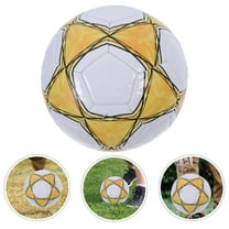 LOLIPPYY Youth Soccer Ball for Training Durable PVC Yellow Color Handstitched Design Perfect for Kids 8.5 Inch for Fan Gear