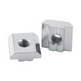 thumbnail image 1 of 50PCS Tuercas de T-ranura Tuercas de Carredera en T Tuercas de Acero de Carbono Tuercas Recubiertas de Níquel de Estándar Europeo(EU30-M6) Amonsee NO, 1 of 2