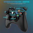 thumbnail image 5 of Wireless Controller for Xbox 360, 2.4GHZ Gamepad Joystick Wireless Controller Compatible with Xbox 360 and PC Windows 7,8,10,11 with Receiver (Black), 5 of 5