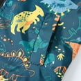 thumbnail image 6 of Usaibhir Toddler Boy Windbreaker with Hoods Kids Zipper Windproof Dinosaur Jacket Lightweight Spring Fall Coat, 6 of 9