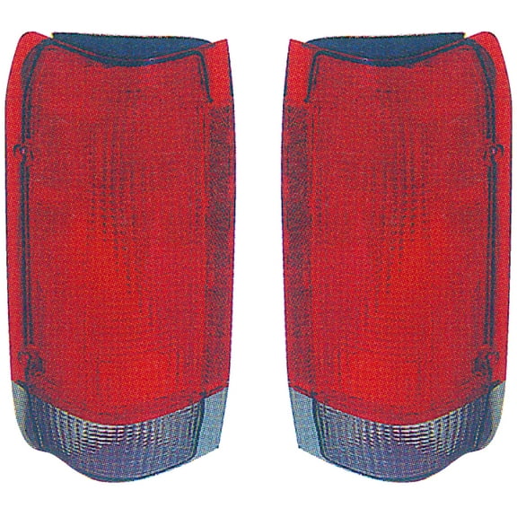 EPIC LIGHTING OE Style Halogen Tail Lights Assembly Replacement for FORD 87-90 BRONCO F-150 F-250 F-350 88-90 F-450 [ FO2800104 FO2801103 E7TZ13405A E7TZ13404A ] Pair