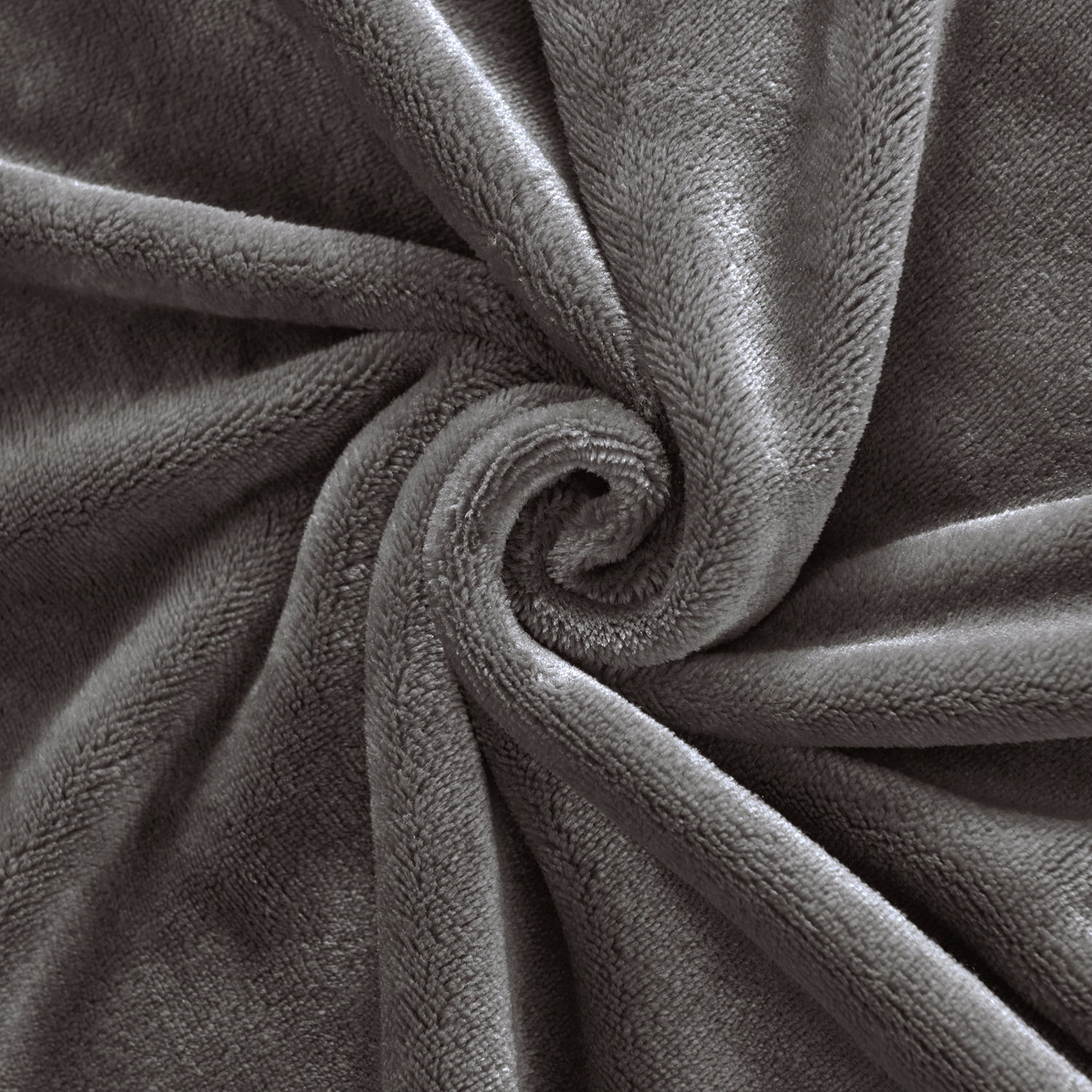 JML Fleece Blanket Flannel Blanket Couch Grey Queen 77"X81" Soft Lightweight Bed Blanket