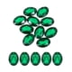 thumbnail image 1 of 10Pcs Gemas Ovaladas de Acrílico 30x40 mm Piedras de Rhinestone Artificiales para Manualidades DIY Boda Fiesta Verde, 1 of 6
