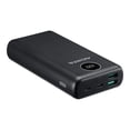 thumbnail image 3 of ADATA P20000QCD - Power bank - 20000 mAh - 74 Wh - 18 Watt - PD 3.0, QC 3.0 - 4 output connectors (USB, USB-C) - on cable: USB-C - black, 3 of 7