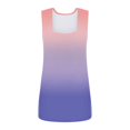 thumbnail image 4 of Summer Tank Tops for Women Square Neck Loose Casual Tank Shirts Flowy Sleeveless Side Slit Tee Shirts Blouses Plus Size, 4 of 5
