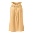 thumbnail image 5 of Womens Shirts Summer Tank Top For Loose Fit High Neck Sleeveless Halter Tops Casual Pleated Eyelet Flowy Shirts Blouse Womens Tops, 5 of 6