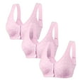 thumbnail image 1 of Bigersell Bras for Older Women No Underwire Snap Front Closure Full Coverage Bra Style R-32 Polyester Breathable Support Bras, 1 of 5