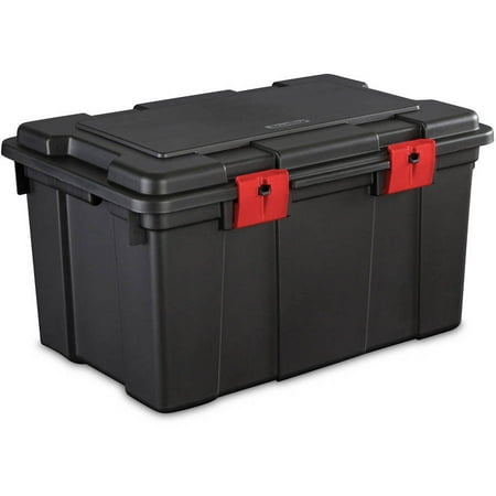 Sterilite 16 Gallon Storage Trunk- Black (Available in Case of 4 or ...