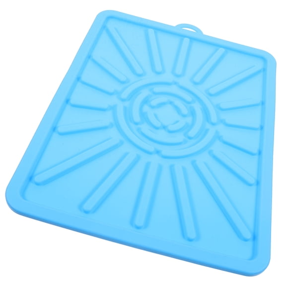 GOOHOCHY 1Pcs Multi-Function Griddle Mat Silicone Blue for Beginners Experts