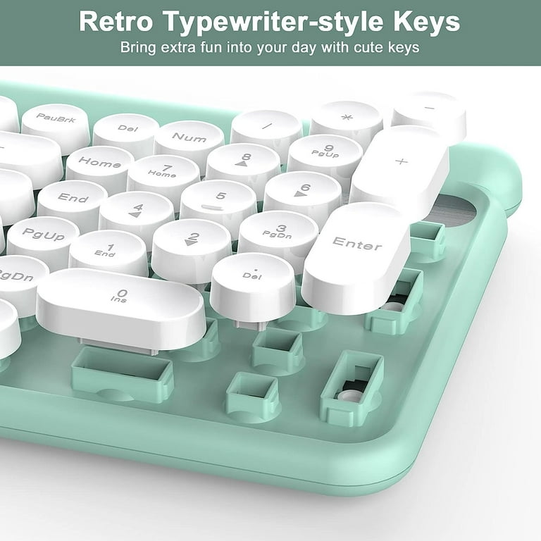 Retro Typewriter Wireless Keyboard and Mouse Set - The PNK Stuff