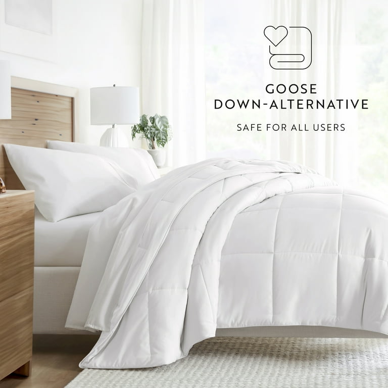 Noble Linens White All-Season Down-Alternative Comforter Full/Queen photo 3