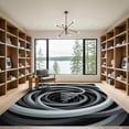 thumbnail image 2 of ODIKA 6'x9' Machine Washable Non-Slip Area Rug, Abstract Gray High Traffic Rug, Gray, 1011293, 2 of 7