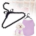 thumbnail image 3 of Clothes Hanger With Bow, Decorative Pearl Rack For Home Wardrobe, Elegant Clothing Organizer (Black), 3 of 9