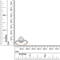thumbnail image 4 of 1 Carat (Cttw) Lab Created Moissanite Diamond Pear Shaped Halo Engagement Wedding Ring for Womens in 18K Rose Gold Plated 925 Sterling Silver Color-G-H/Clarity- VVS1, Gift ,Size-10.5, 4 of 5