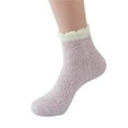 thumbnail image 1 of Calcetines térmicos de lana gruesa para mujer - Calcetines de dormir de caña media - Talla única para 35-39 - Cómodos para el invierno/casa, 1 of 3