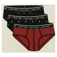 thumbnail image 2 of Calvin Klein Men's 3 Pack Cotton Stretch Hip Brief RedandBlack Size M, 2 of 2