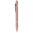thumbnail image 2 of CoreLiving 2-in-1 Retractable Stylus Ballpoint Pen with Fine Point Stylus Tip for Touch Screens, Metal Body, 1.0 mm Black Ink, 6 Pack Rose Gold, 2 of 5