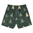 thumbnail image 7 of FORMRS Boys Swim Trunks Quick Dry Mesh Liner Boardshorts Sizes XS-XL, Beige Christmas Trees, 7 of 7