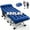 Noble Blue with 2 Sided mattress, variant on Slsy Oversized XXL Folding Camping Cot with 2-Sided Mattress,Portable Folding Cots for Adults,Folding Cot Bed for Sleeping,Tent Cot,Supports 900 lbs