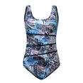 thumbnail image 3 of Control One-Piece Women's With Tummy Swimwear Bathing Size Suit Plus Swimsuits Swimwears Tankinis Set, 3 of 4