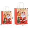 thumbnail image 5 of comerut 20Pcs Portable Kraft Paper Christmas Gift Bags with Handle Large Capacity Gift Packaging Bags for Home, 5 of 8