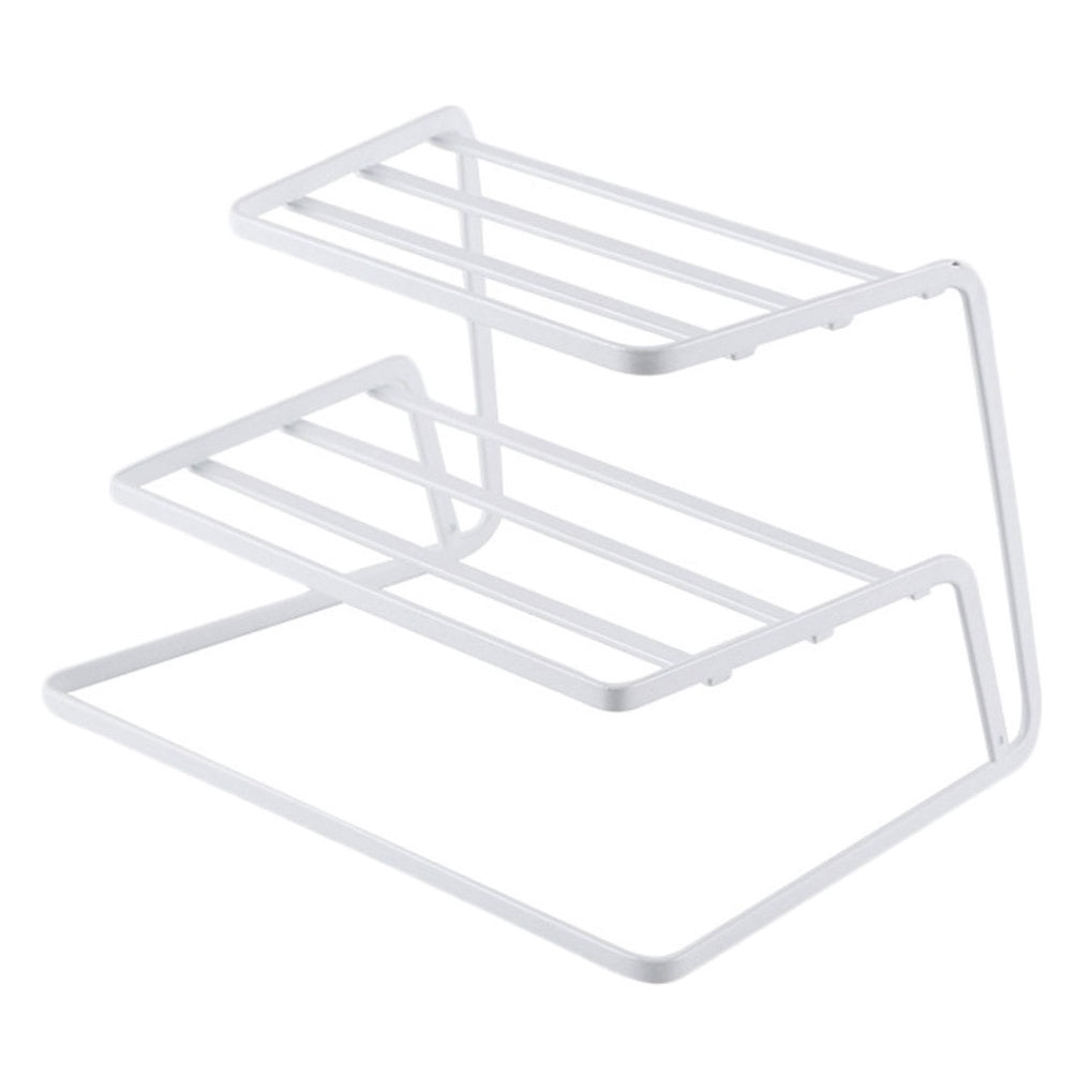 TAILTOSS 1Pc White Cutlery Drying Rack Iron Storage Holder for Kitchen with Quick Drying Feature
