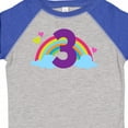 thumbnail image 4 of Inktastic 3rd Birthday Rainbow Number 3 Girls Toddler T-Shirt, 4 of 5
