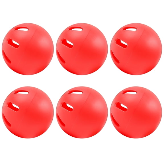 Set of 6 Premium 74mm Baseballs Light Weight Practice Equipment Smooth Surfaces