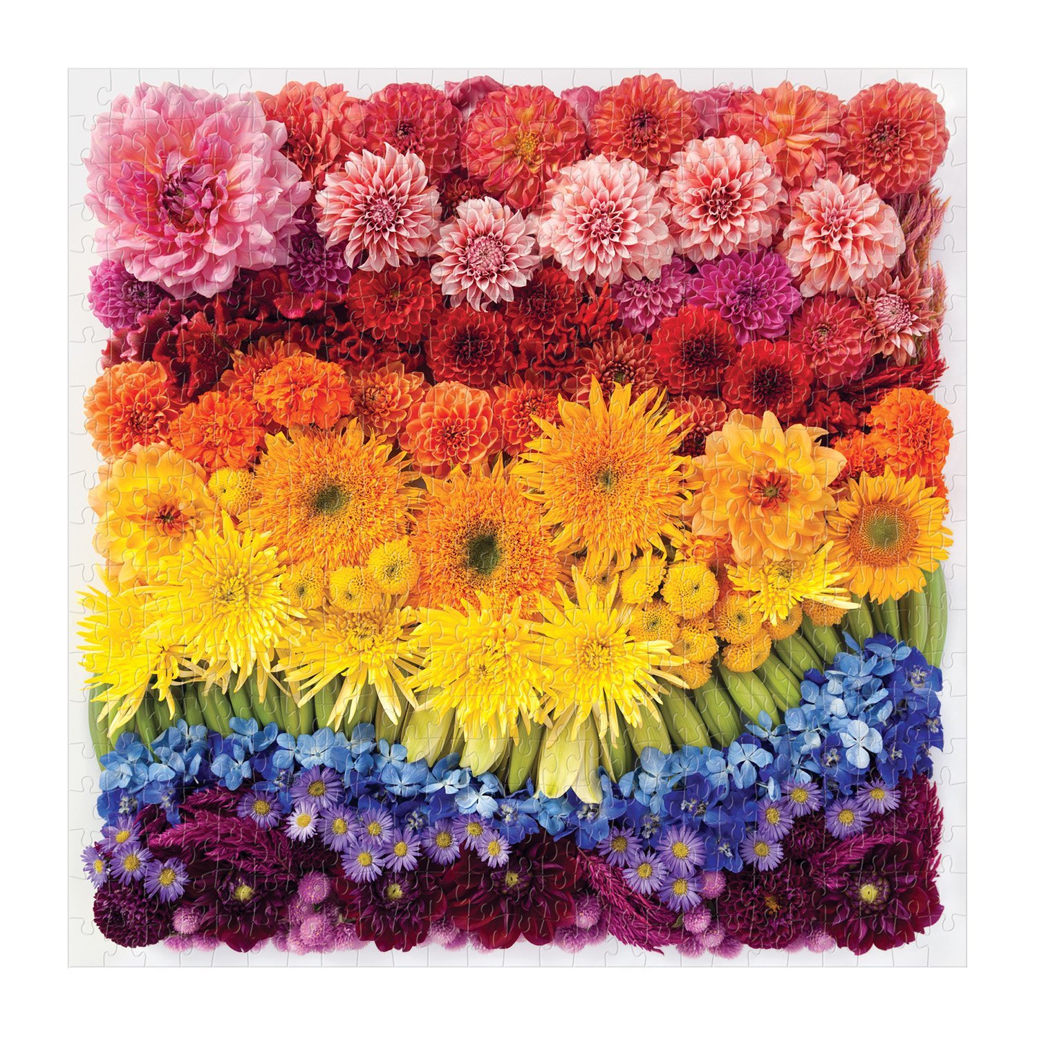 Rainbow Summer Flowers 500 Piece Puzzle (Other)