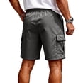 thumbnail image 5 of Lightweight Cargo Shorts for Men Relaxed fit Elastic Waist Athletic Shorts Stretchy Summer Casual Shorts with Pockets, 2XL, 5 of 8