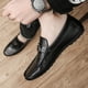 thumbnail image 5 of Zapatos de hombre de verano, transpirables, de moda, estilo coreano, zapatos de cuero, de moda, casuales, combinables, para todo tipo de ocasiones, para hombre, 5 of 6