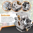 thumbnail image 5 of Chainsaw Carburetor 574719402 545072601 for 235 235E 236 240 240E,1*Carburetor 1*Gasket 2* Filter 1*Tube 1*Air Filter 1*Tool-Splined21 1* 1*Pirmer Bulb,silver, 5 of 8
