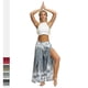 thumbnail image 3 of Pantalones de yoga de cintura alta con estampado y pierna ancha, pantalones de moda con pierna recta dividida para mujer, pantalones de pierna ancha, 3 of 6