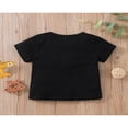 thumbnail image 2 of Baby Romper Letter Print Short Sleeve  Neck Jumpsuit, 2 of 5